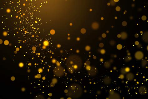 Gold Glitter Light Bokeh Background Illustration Par Khanisorn