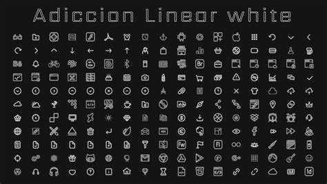 Adiccion Linear White Icons Enable Windows Theme Customization