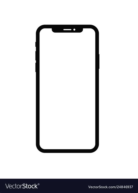 Iphone X Dummy Frame Royalty Free Vector Image