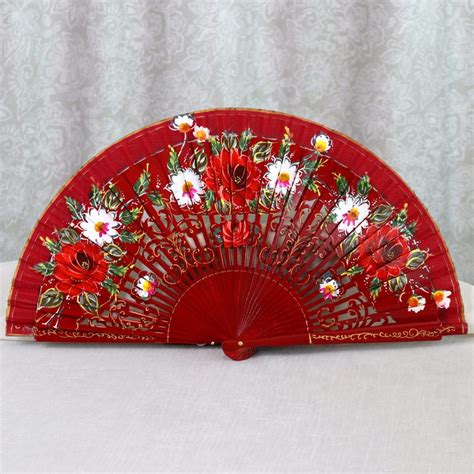 Hand Painted Spanish Fans Made In Valencia Spain
