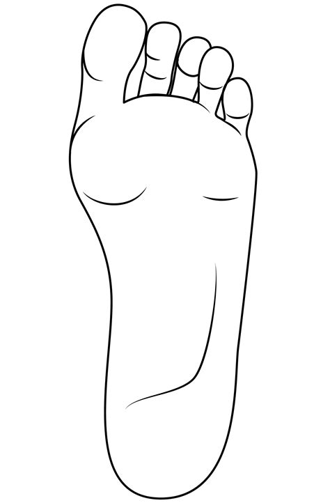 Feet Coloring Page Colouringpages