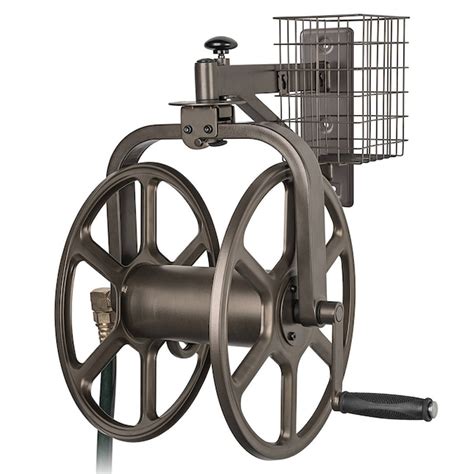 Style Selections Steel 125 Ft Wall Mount Hose Reel In The Garden Hose Reels Department At
