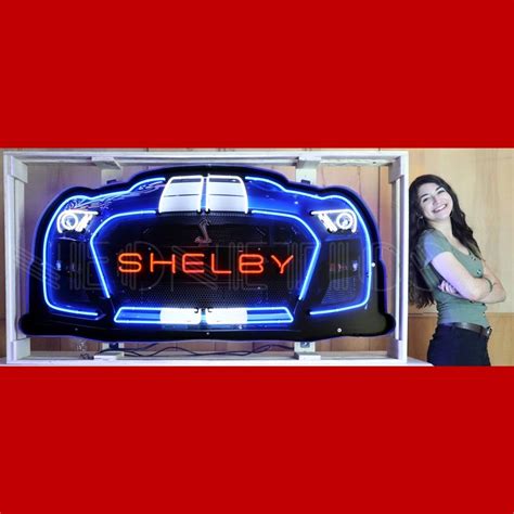 Neonetics Shelby Gt 500 Front End Giant Neon Sign 60 X 28 9grlsh