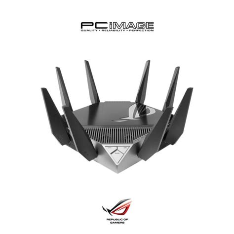Asus Rog Rapture Gt Axe11000 Tri Band Wifi 6e Gaming Router Pc Image