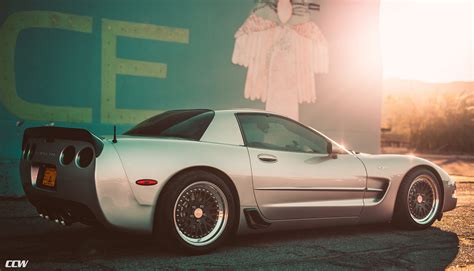 Silver Chevrolet C5 Z06 Corvette Ccw Classic Forged Wheels