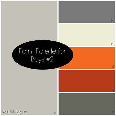 This link will take you to the combo tester, where you can view a larger version of each color palette. paint colour palette for boys room based on sherwin ...