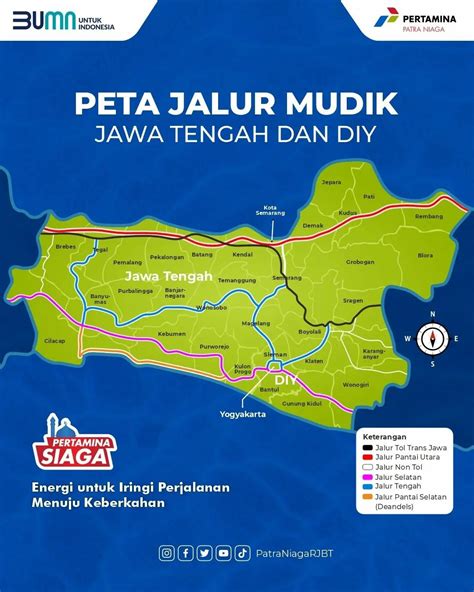 Peta Jalur Mudik Jawa Tengah Diy Pertamina 2023 Update Solo Info