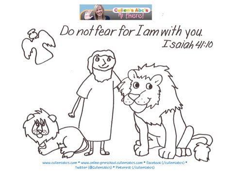 Bible Coloring Pages For Kids Daniel And Lions Den Smart Kiddy
