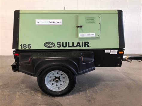 Sullair 185 CFM Portable Diesel Air Compressor For Sale - Towable Tools