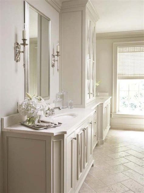 The Best Cream Bathrooms Herringbone Ivory Travertine Floors And A