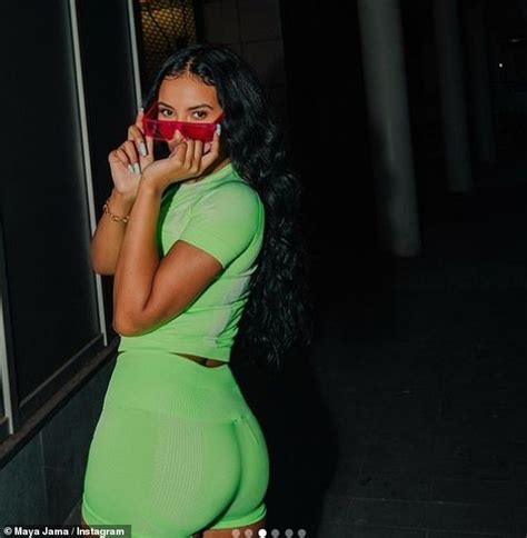 Maya Jama Puts Famous Curves On Full Display In Lime Green Cycling