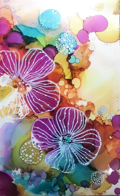 Nino Mak Abstract Watercolor Art Watercolor Projects Abstract Flowers