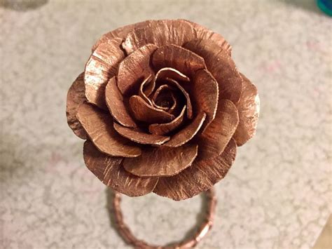 Diy Copper Rose 9 Handmade Crafts Howto Diy Copper Diy Copper