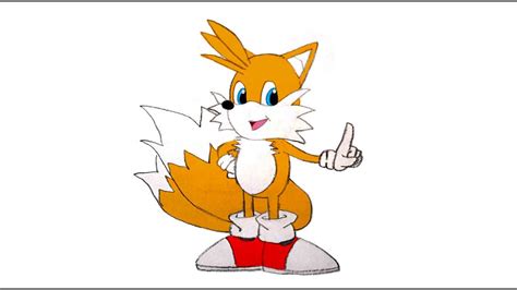 How To Draw Tails Sonic The Hedgehog Easy Drawing Youtube