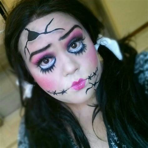 Broken Porcelain Doll Makeup Holloween Pinterest