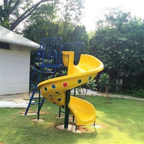 10 Feet Spiral Frp Playground Slide Fiber Reinforced Plastic