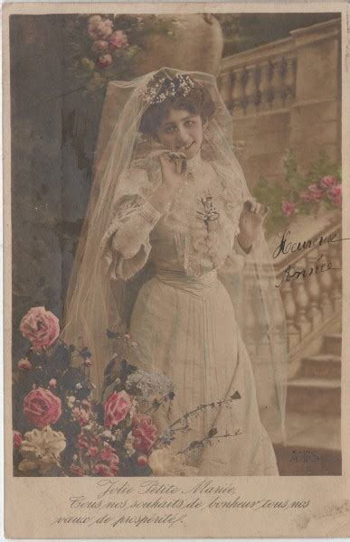 Victorian Bride Postcard The Graphics Fairy