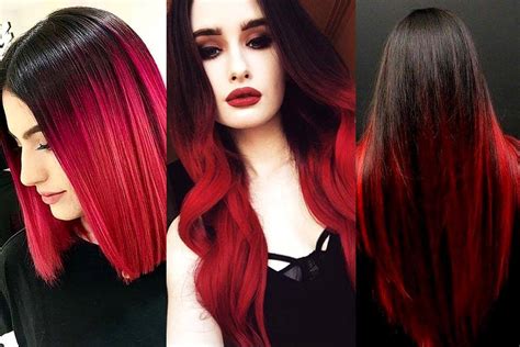 18 Black And Red Ombre Hair Pics Dadevil Deyyam