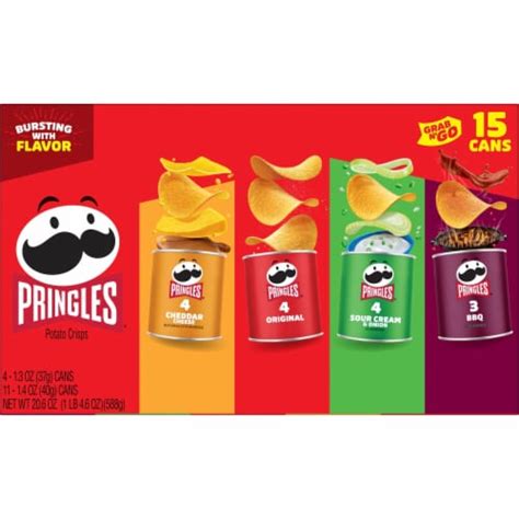 Pringles Variety Pack Potato Crisps Chips Grab And Go Snack Packs 206