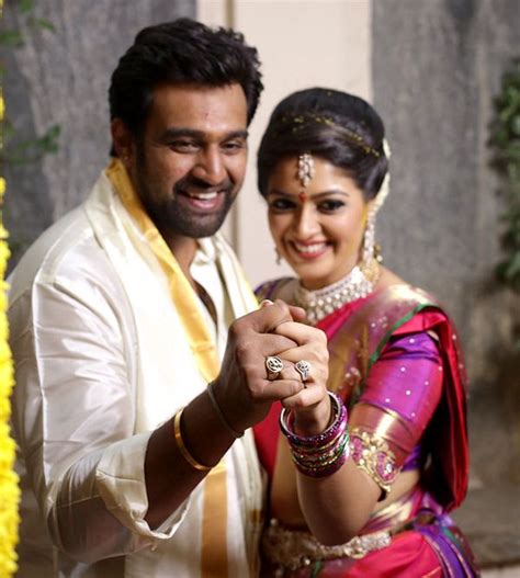 Kannada Actors Meghna Raj And Chiranjeevi Sarja Get Engaged In A Private Ceremony View