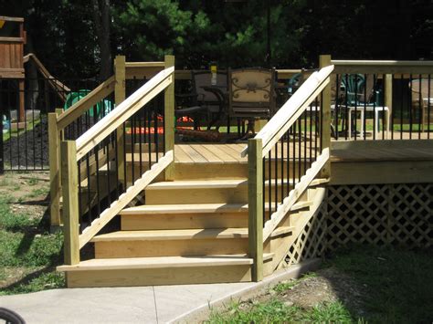 Angled Deck Stairs Red Hook Ny Patio Stairs Exterior Stairs Stairs