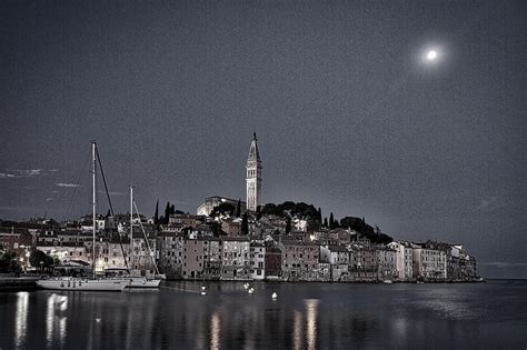 moon over rovinj croatia photograph by stuart litoff pixels