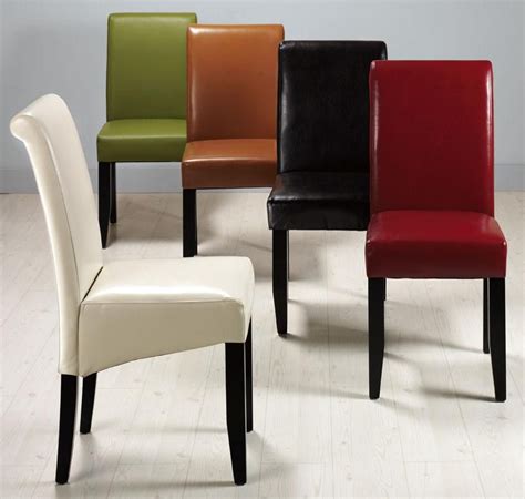 We've got the latest sales on dining room leather chairs. Parsons Rolled Back leather chai r $79, red | Parsons ...