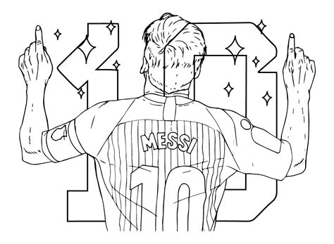 Football Star Lionel Messi Coloring Pages Lionel Messi Coloring Pages