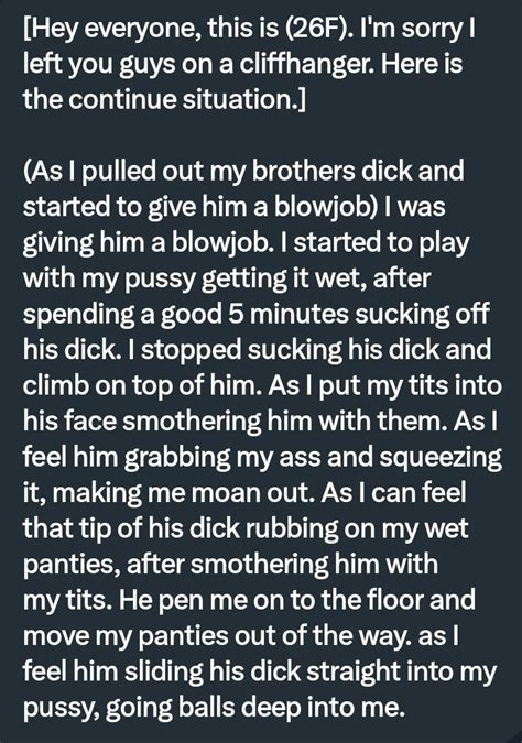 Pervconfession On Twitter Continueation On Getting Fucked By Her Brother