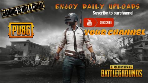 Youtube Gaming Channel Cover Pubg Template Postermywall