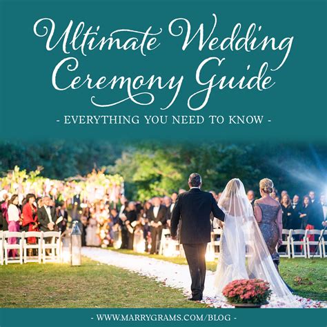 Ultimate Wedding Ceremony Guide Everything You Need To Know Wedding