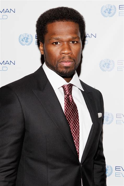 50 Cent Debuts New Afro Hairstyle At United Nations Event Photos