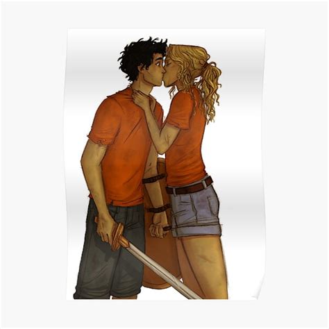 First Kiss Percabeth Poster For Sale By Ritta1310 Redbubble