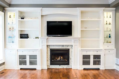 Custom Traditional Wall Unit Luxury Design Fireplace In Patricia Ave