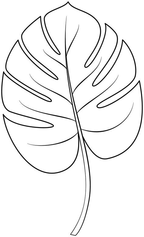 Tropical Leaf Printable Template Free Printable Papercraft Templates