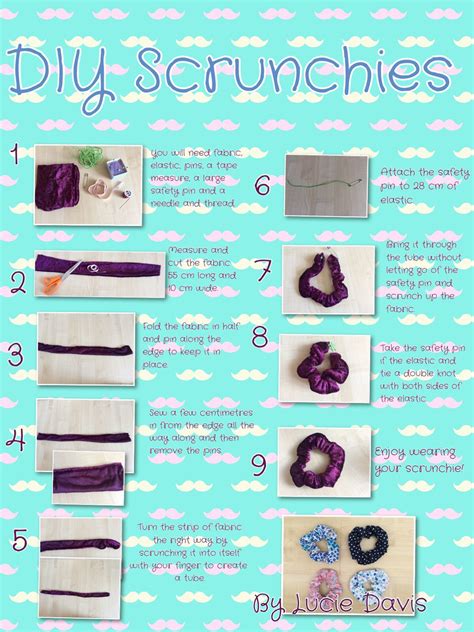 Diy Scrunchies For A 90s Party Cute Sewing Projects Sewing Projects