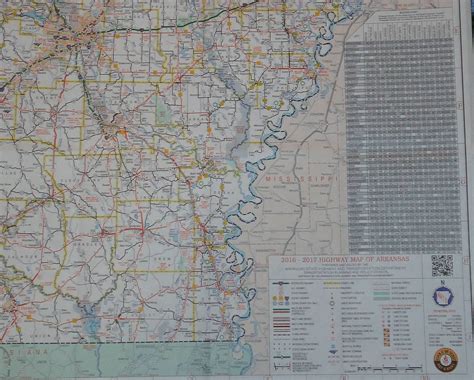 Brand New Huge 2016 17 Arkansas State Highway Map Excellent Reference
