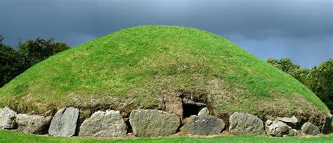 Ancient Mystical Megalithic Mounds At Knowth In Ireland Ancient