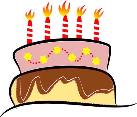 Birthday Cake Candle Cake Birthday Party Free Image From
