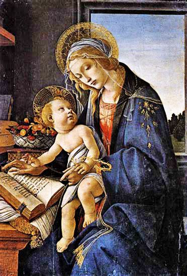 Sandro Botticelli Madonna Of The Book Madonna Del Libro 1483