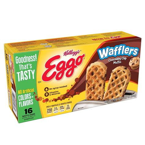 Kelloggs Eggo Wafflers Frozen Waffles Chocolatey Chip Muffin Easy