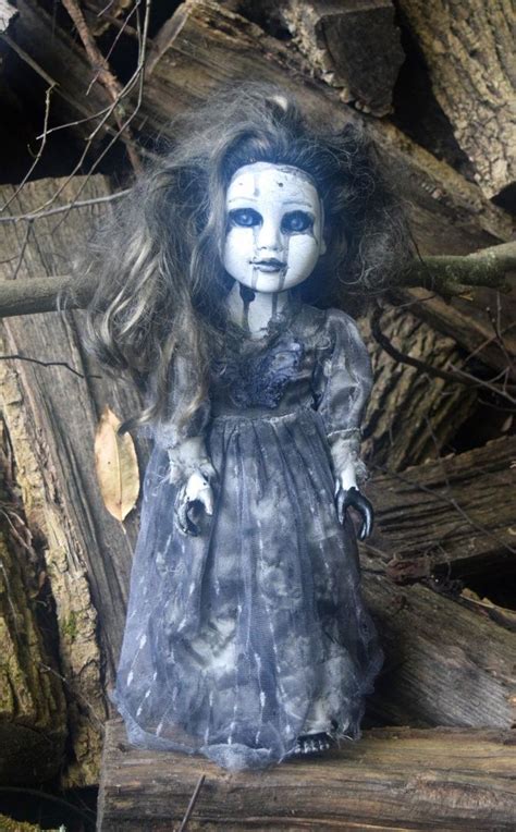 Creepy Horror Prop Doll Clarice Handpainted Scary Zombie Halloween