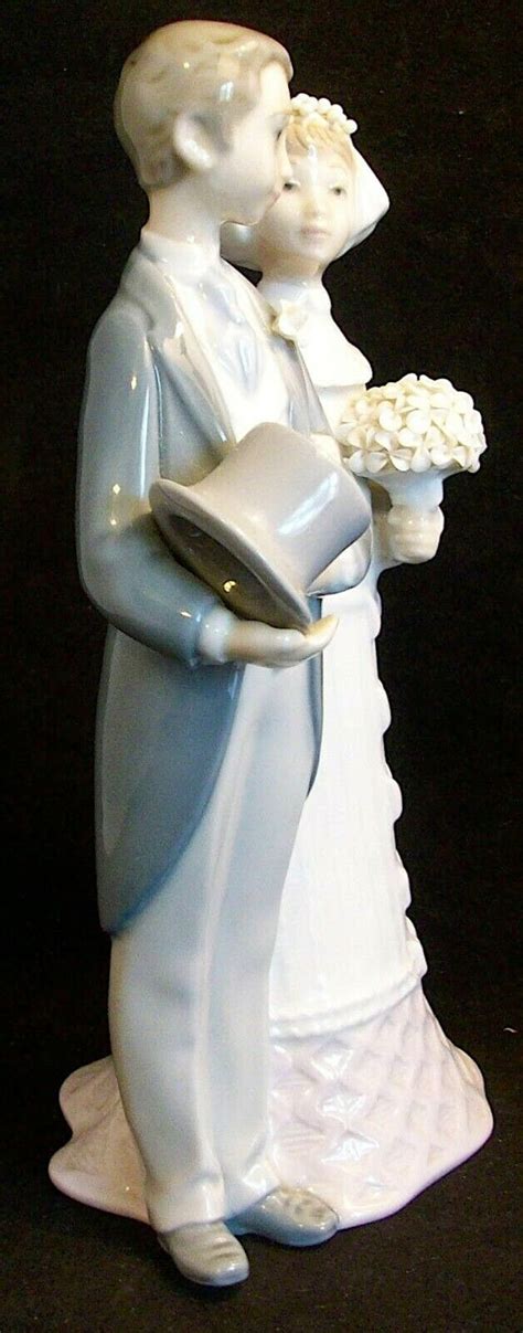 Vintage Lladro Bride And Groom Porcelain Figurine 4808 Wedding Etsy