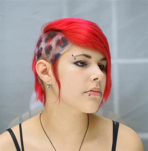 Shave the sides to reveal the tattoos or to make space for new ones and get a pale pink shade for half. 11 Ways to Rock Punk Short Hairstyles