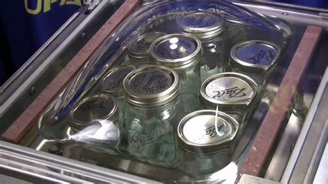 vacuum sealing  canning jar   commercial chamber unit youtube