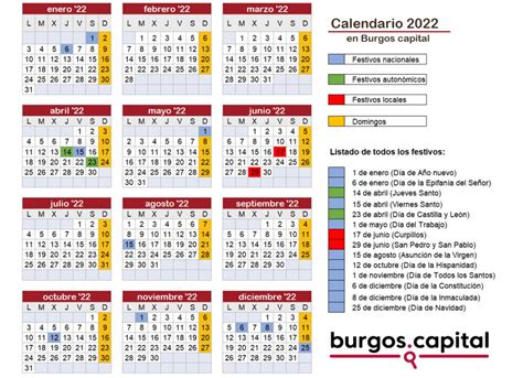 Calendario De Fiestas Laborales 2022 Elcirculo
