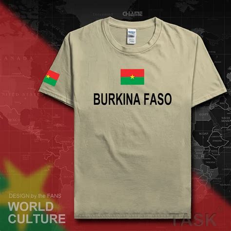 Burkina Faso Mens T Shirts Fashion 2017 Jersey Nation Team 100 Cotton