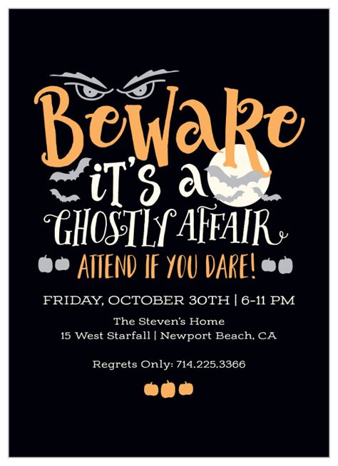 Halloween Party Invitations Customize Yours Instantly Online
