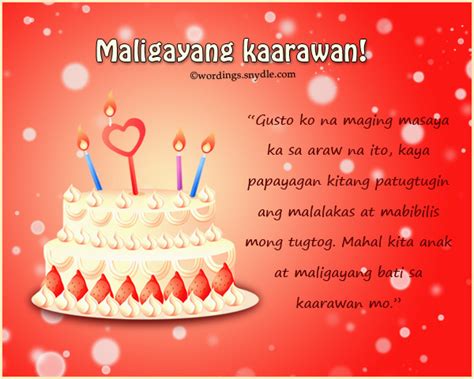 Birthday Wishes In Tagalog