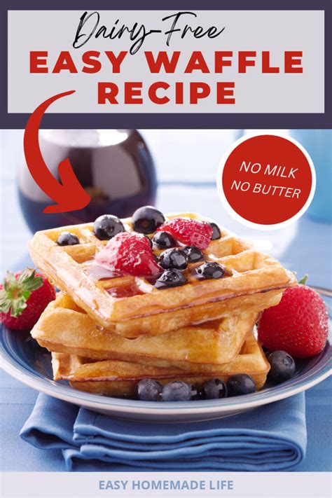 Easy Waffle Recipe No Milk